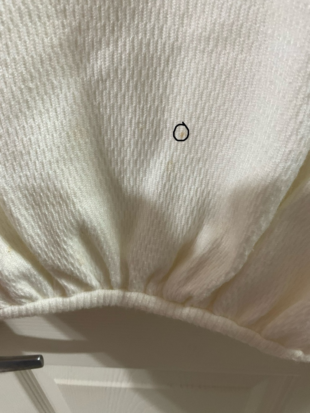 We The Free Sweater White Cropped Size XS Cotton Crewneck boho,Y2K slouchy - Picture 14 of 14
